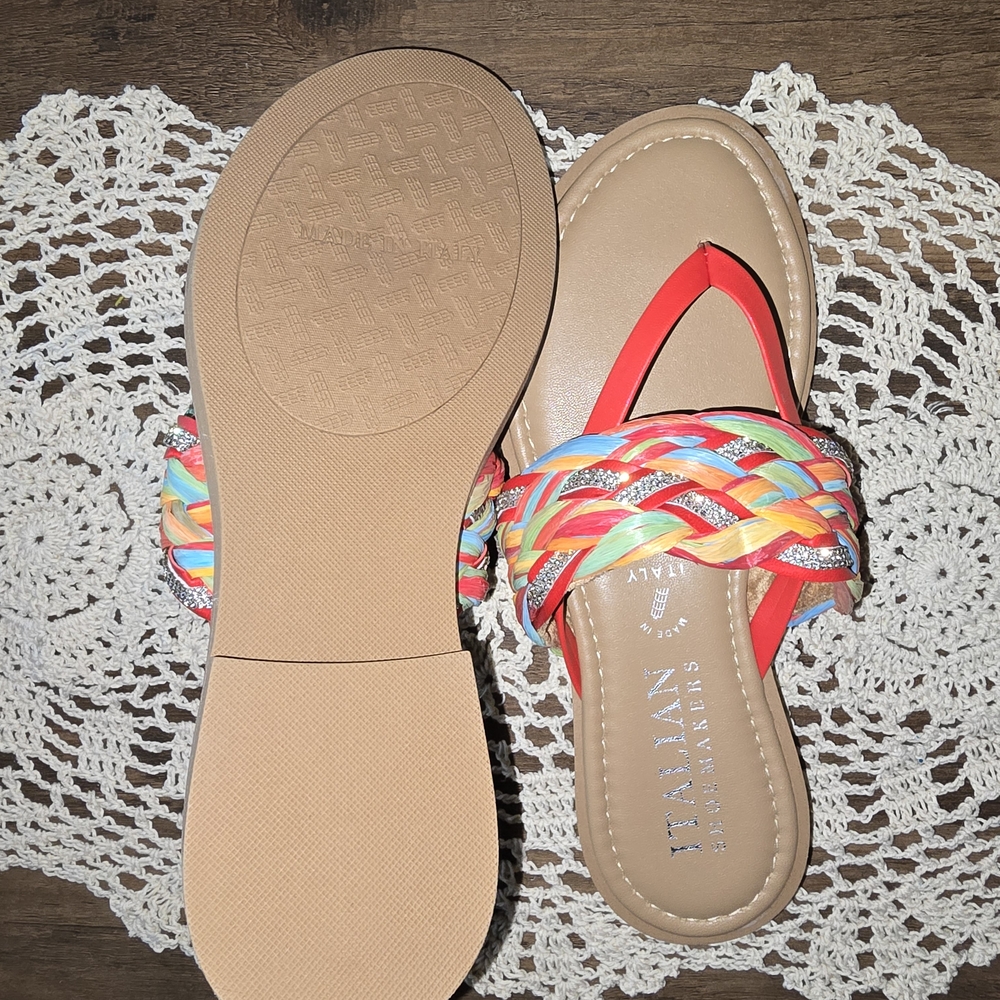 Italian Shoemaker's Multicolor Sparkle Flip Flop - Picture 6 of 6